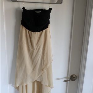 Black and Tan high low dress